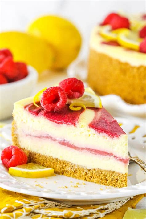 Lavishly Luscious Lemon Raspberry Cheesecake